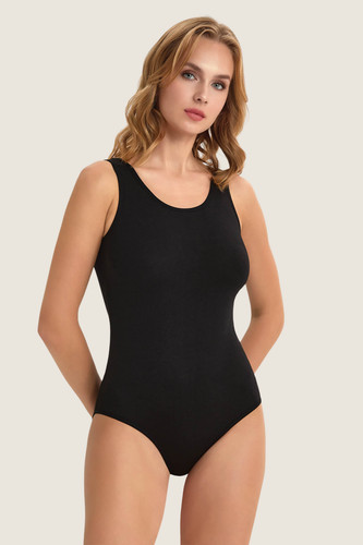 Damen body schwarz - body, 95%