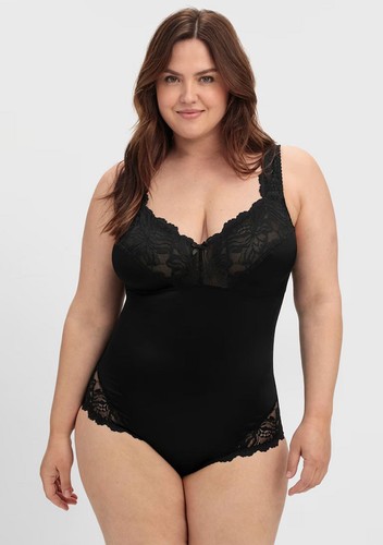 Body schwarz 115f cup sheego - body,