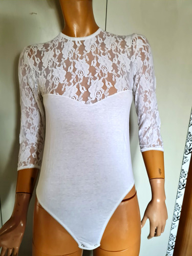 Damen body weiß mit - weiß,