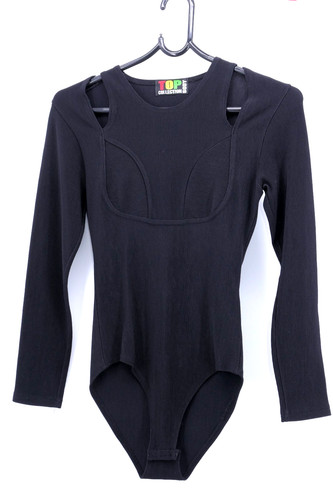 Damen body schwarz - body,